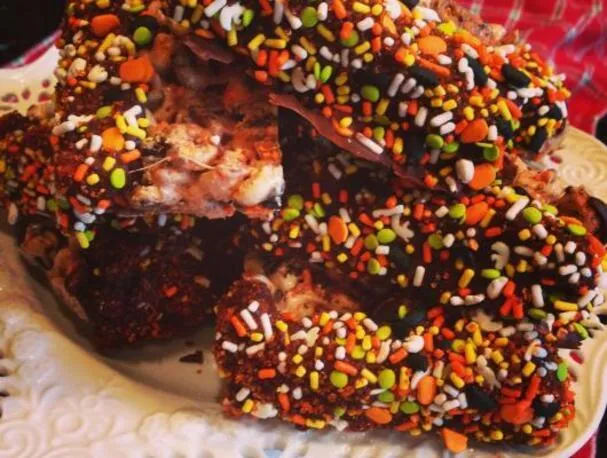 Хэллоуинские батончики из хлопьев