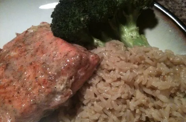 Глазированный горчицей и медом лосось