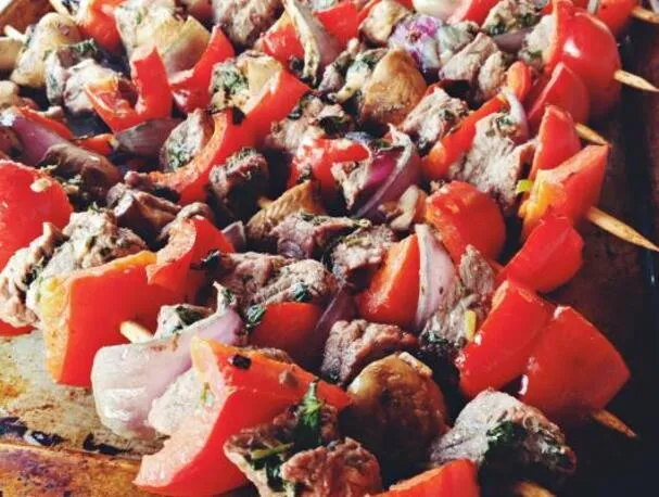 Шашлык из говядины на гриле